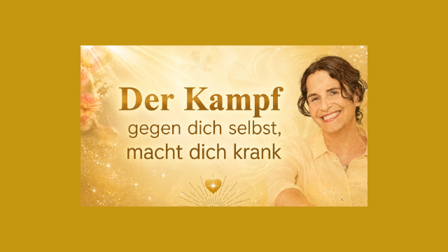 Der Kampf gegen dich selbst, macht dich krank